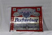 BUDWEISER SIGN 16X20