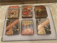 LOT OF 6 BETTER LITTLE BOOKS WITH GANG BUSTERS