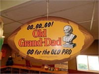 Old Grand Dad Bourban Litho Dual Sided ad piece