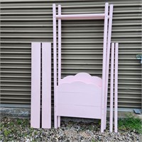 PINK TODDLER CANOPY BED