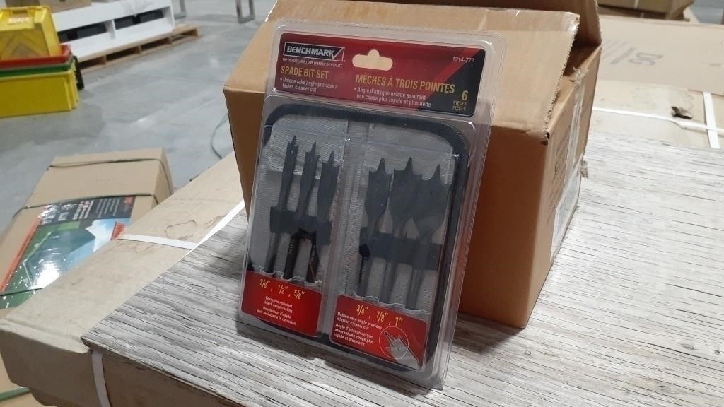 Box Of Benchmark 6-Pc Spade Bit Sets