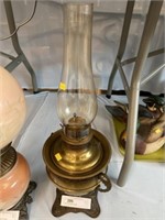19th Century Brass Fluid Light