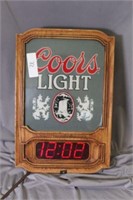 Coors Light digital wall clock