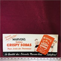 Marvins Biscuits Cardboard Sign (7" x 16 1/2")
