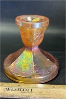 CARNIVAL GLASS-CANDLE STICK HOLDER