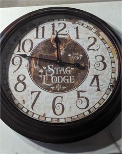 Stage Lodge Large Wall Clock