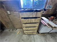 Homemade Storage Cabinet and Contents