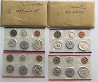 (2) 1959 Mint Sets