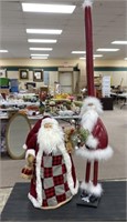 2 - Decorative Christmas Santa Clauses