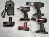 Craftsman Drill, Impact set w/ 2 batteries-works