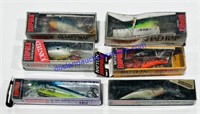 Lot of (6) Rapala Fishing Lures