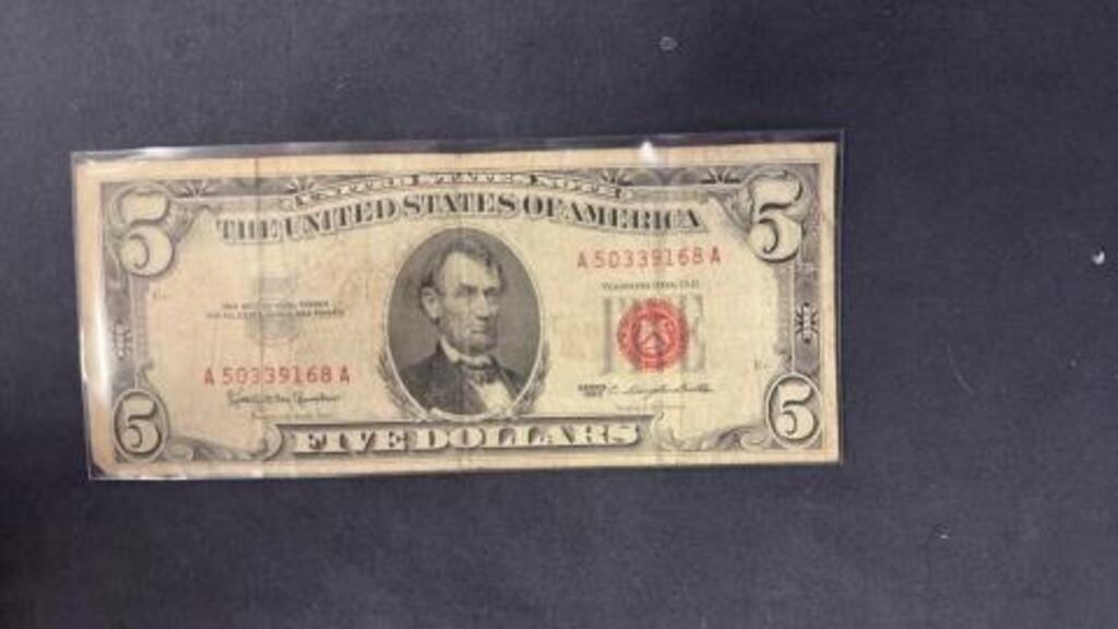 Series 1963 five dollar red seal