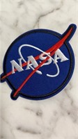 Large NASA patch embroidered 4.25 x 3.25. New
