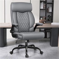 Office Chair  High Back  Ergonomic  Grey