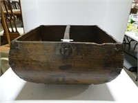 EARLY CHINESE WOODEN PICKING BASKET