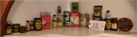Lot #4182 - Vintage kitchen tin and jar lot: