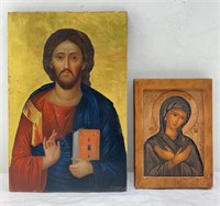 16x11in and 7x10in religious art