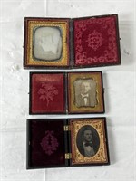 2 Daguerreotype photos and regular photo