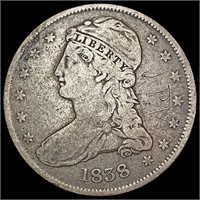 1838 Capped Bust Half Dollar NICELY CIRCULATED