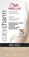 6 New WELLA ColorCharm Permanent Hair Color 4N