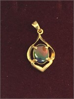 14k Gold Ammolite Earring Set valued at $335