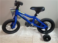 EVO Kids’ 12.5” Bike with training wheels.