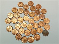 OF) (38) High grade 1953-D wheat pennies