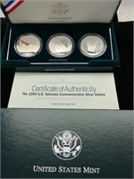 US Veterans Commemorative Silver Dollars Set