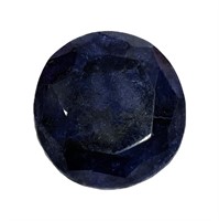 Natural Round Shape 52.35 Ct Blue Sapphire