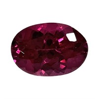 Natural Oval Shape 8.10ct Pinkish Ruby