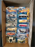 Flat of Hot Wheels short cards