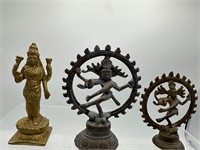 3 Hindu statues