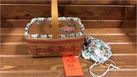1994 Mother’s Day basket and drawstring pouch