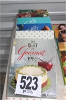 (6) 1986-1991 Best of Gourmet Cookbooks (U242B)