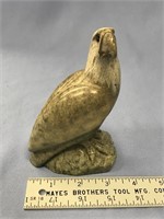 5 1/2" x 3 1/2" soapstone carving of an eagle by M