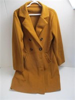 Rusty Orange Womens Fleece Jacket Size Large