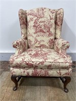 Queen Anne Winged Back Chair