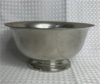 Silver Plated Bowl Engraved To Governor Carroll