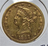1888-S $10 Gold XF