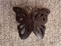 Metal Butterfly Candle Holder