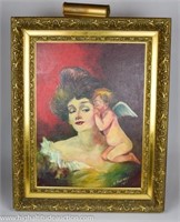 Original Oil Painting by W. Murray - Angel