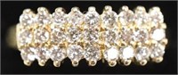 Ladies 14K Yellow Gold Genuine Diamond Ring
