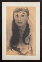 Vintage Retro Woman's Portrait Poster, 1960s