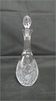 Etched Pinwheel Pattern Crystal Decanter