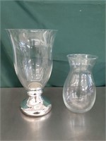 Vera Wang  Glass Vase Silver Base
