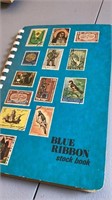 Blue ribbon Stock book, also included is 20