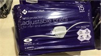 Adult adjustable briefs size medium