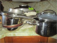 WOLFGANG PUCK SET OF POTS & PANS