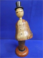 Antique Wooden Bobble Man