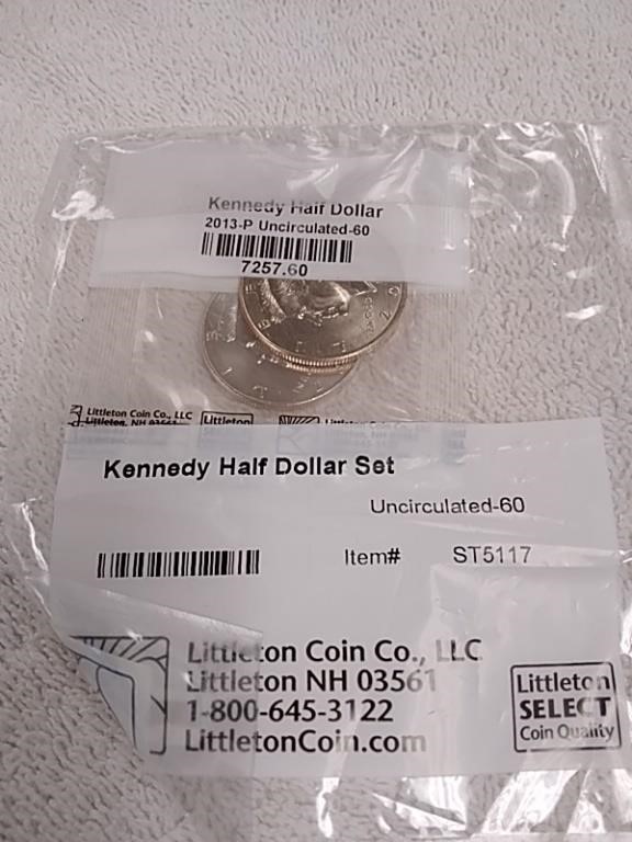 Kennedy half dollar set uncirculated